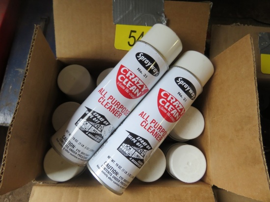 14 cans of Crazy Clean Cleaner