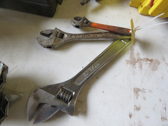 3 Adjustable Wrenches