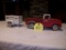 2 pc Tonka Mound Minn Pickup Truck w/Trailer