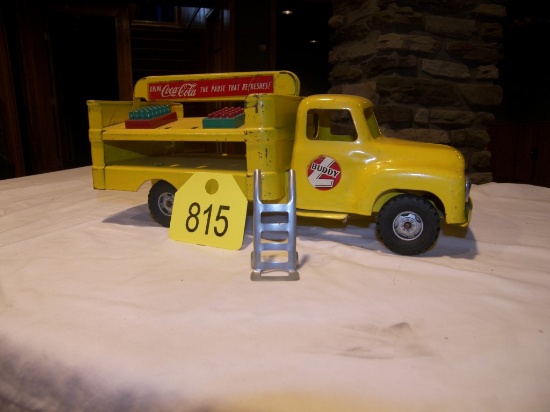Buddy L Coca Cola Truck w/Bag Cart