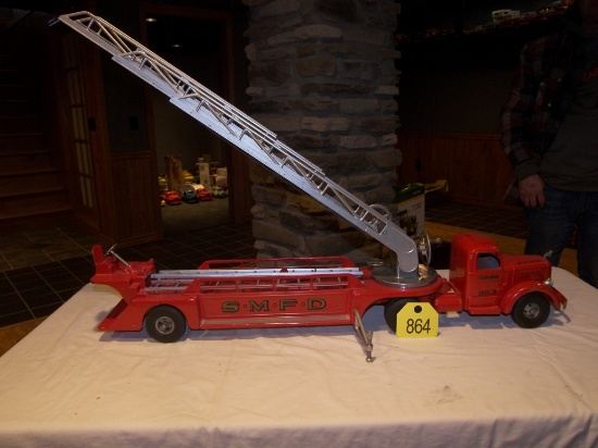 2 pc Mack Smill Miller No 3 Fire Ladder Truck