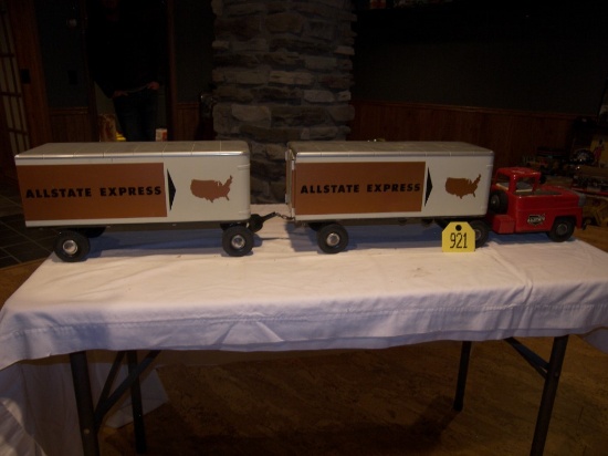 3 pc Allstate Truck & 2 Trailers