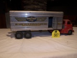 2 pc Truck w/Grey Van Trailer