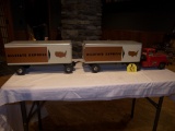 3 pc Allstate Truck & 2 Trailers