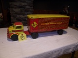 2 pc Mar Toys Livestock Transport Company Truck & Trailer