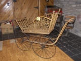 Old Iron Wheel Baby Stroller