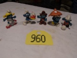 5 pc Smurf Figurine Set