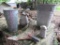 5 pc Galv & Alum Buckets Pitcher Air Plane 1 pint Oil Can
