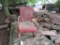 Red Paint Metal Child's Rocker