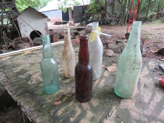 5 Glass Bottles
