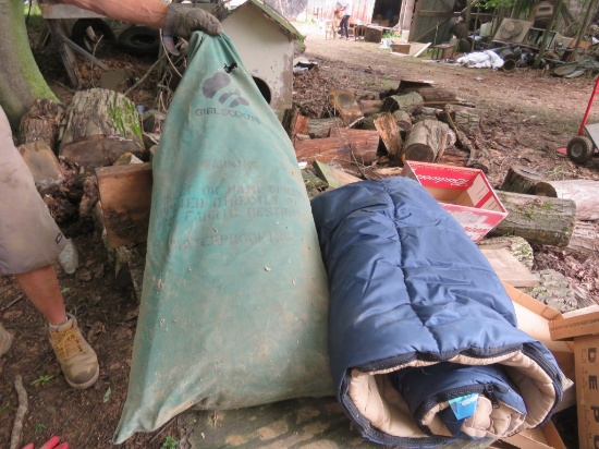Girl Scout Tent & Sleeping Bag