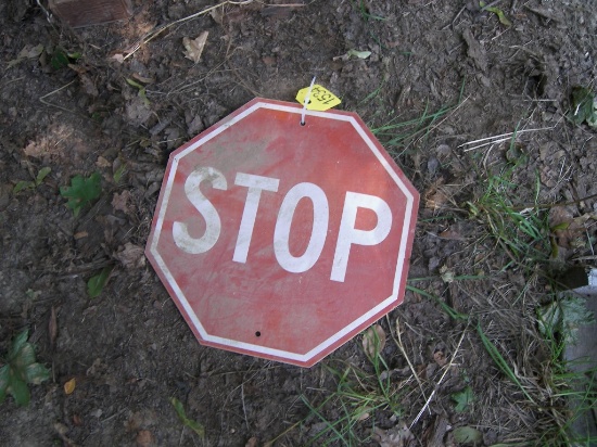 Small Metal Stop Sign