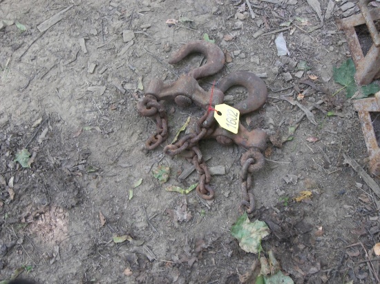 Pair of Large Hooks w/Chains