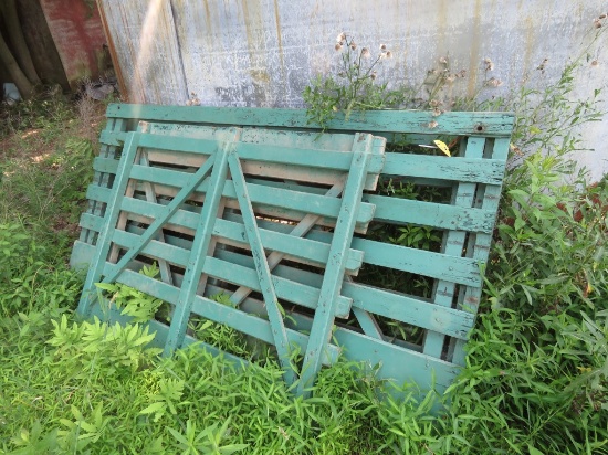 Green Wooden Truck Racks