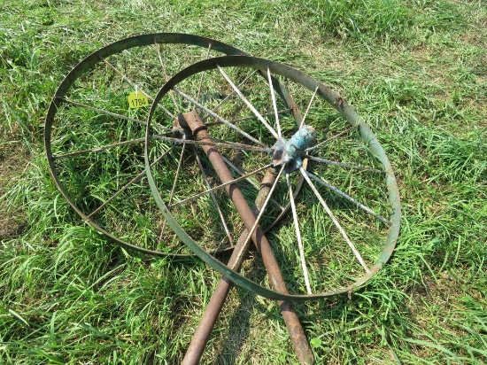Pair of Steel Wheels