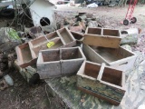 6 Old Wooden Boxes