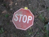 Small Metal Stop Sign