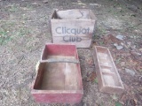 3 Wooden Boxes 