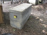 Old Blue Paint Feed Box
