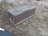 Wooden Carpenter's Tool Chest w/Key