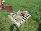 Pallet of Old Kero Cans & Jars