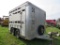 1989 Eby 8ft x 10ft T/A Pull Behind Livestock Trailer