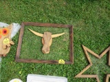Wooden Frame w/Bull