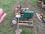 Pallet Lot weed wacker & Poulan Chain Saw & Pedal Tractor