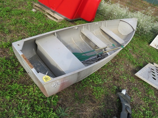 Gruman 14ft Alum Boat w/Trillin Motor