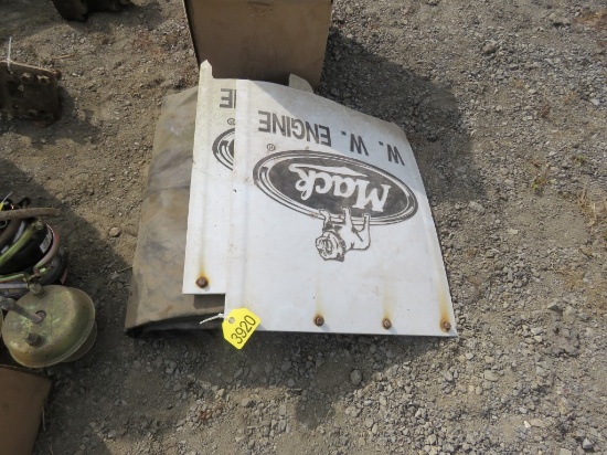 2 Mud Flaps & Tarp