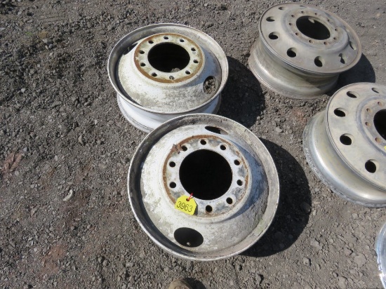 2 Steel Wheels 24.5 inch