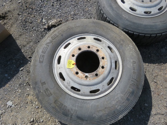 24.5 Alum Wheel & Tire