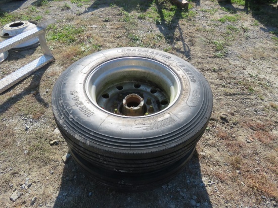 11R245 Hub Assembly & Tires