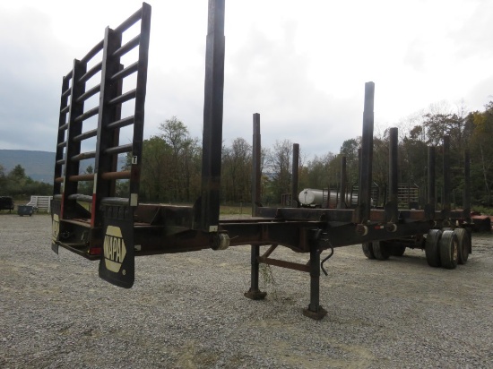 1978 Johnson 40ft T/A Log Trailer