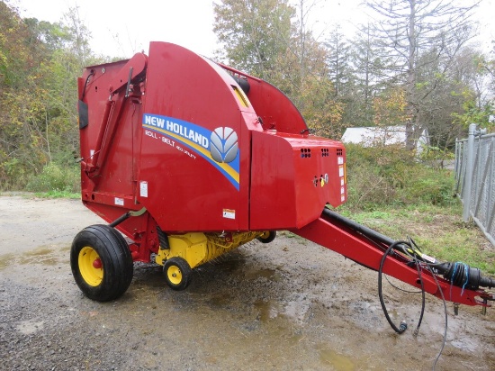 2019 NH 450 Utility Round Baler w/Net Wrap & Monitor
