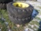 Pair of 13.6R-28 Tires and Rims
