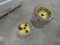 Full Set 4 Lawn Tractor Steel Wheels