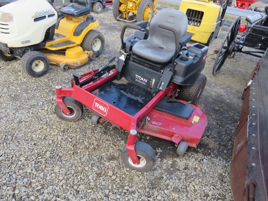 Toro Titan 2X 6000 Zero Turn w/60inch Deck