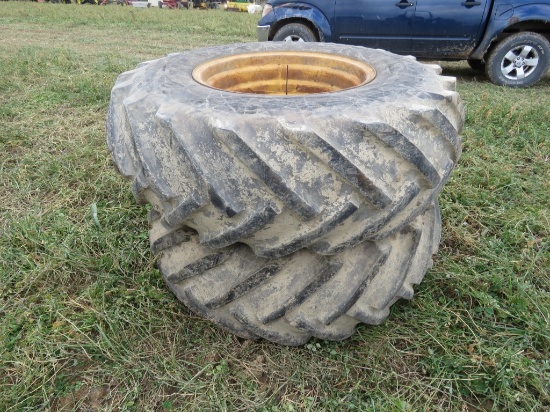 Pair of 18.4-26 Tires and Rims