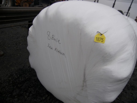 8 Bales 3rd Alfalfa Wrapped