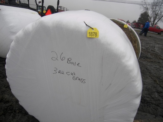 26 Bales of 3rd Grass Wrapped