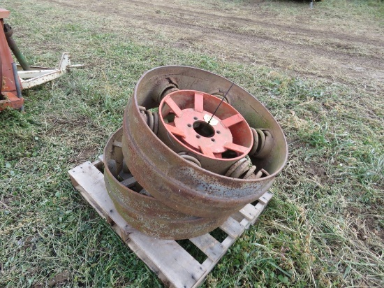 Pair of Steel Spring Wheels