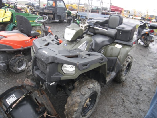 2011 Polaris Sportsman 400 ATV w/Buddy Seat & Snow Plow