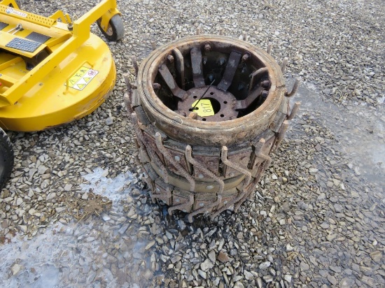 Pair of Lawnmower Steel Wheels