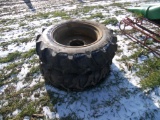 Pair of 11.2-24 Tires and Rims