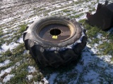 Pair of 11.2-24 Tires and Rims