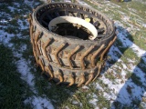 Pair of Front Belted Steel Wheels