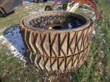 Pair of Steel Belted Wheels
