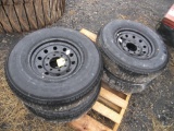 4 NEW 235/80-16 Tires and Rims