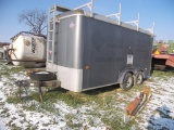1999 US Cargo 14ft Enclosed Trailer w/Roof Racks